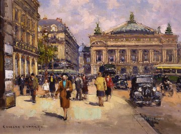 EC place de l opera 3 Parisian Oil Paintings